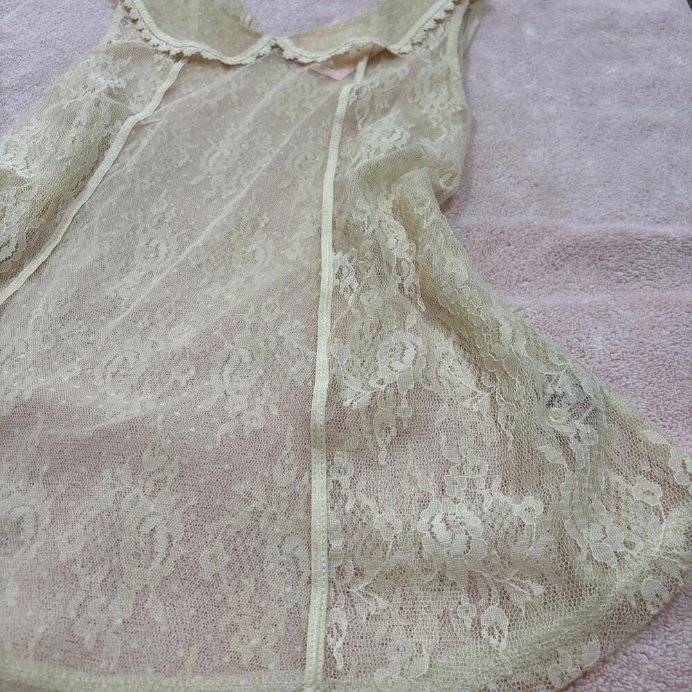 y2k lace‎ polka dot fairy core top - Picture 4 of 6